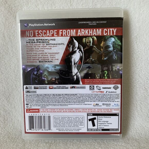 Batman Arkham City PS3 PlayStation 3 Complete CIB Tested - Picture 3 of 7
